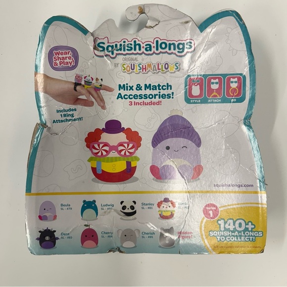 NWT Squishmallows Squish A Longs Mini Figures Series 1 - 8 pack - Picture 2 of 4